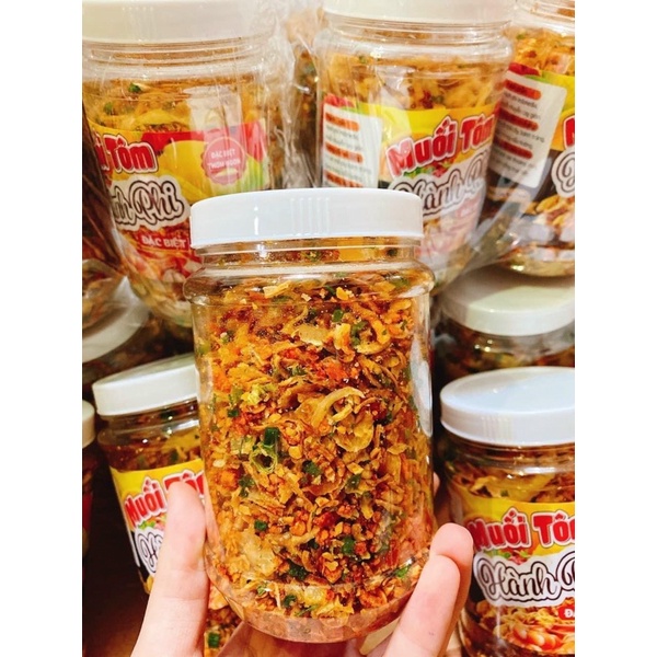 Bánh tráng phơi sương muối hành phi - set 300g bánh phơi sương, 200g muối hành phi, 1 bơ béo, 1 sốt tắc ớt rim