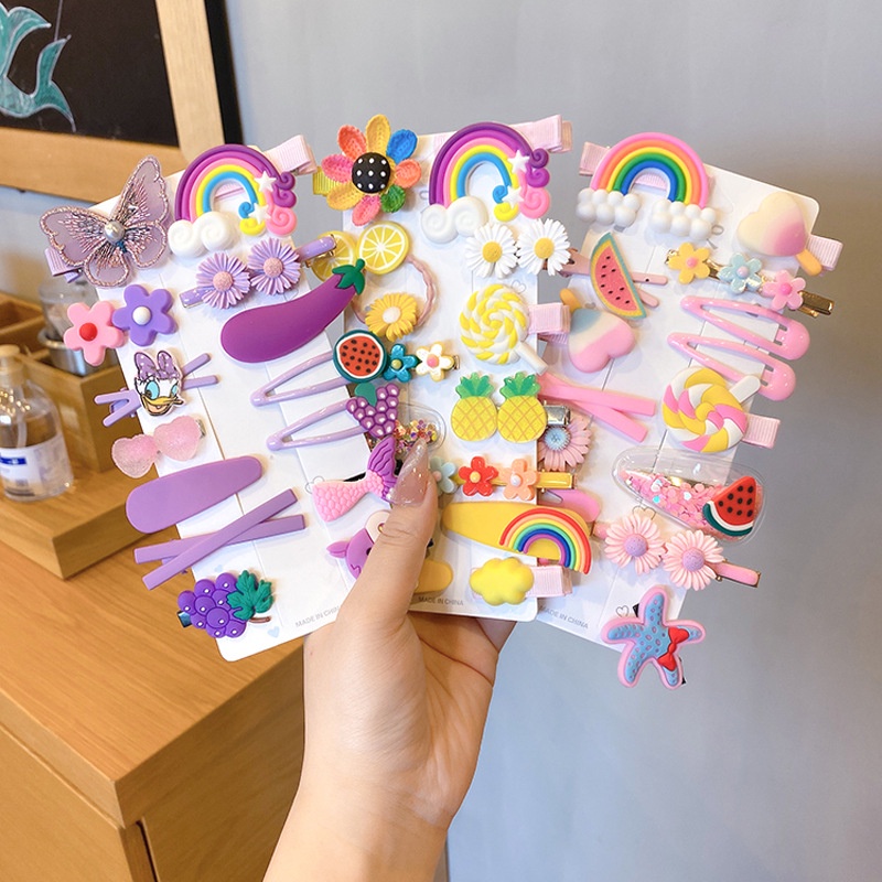 Kẹp Tóc Hình Hoạt Hình Xinh Xắn Cho Bé Gái