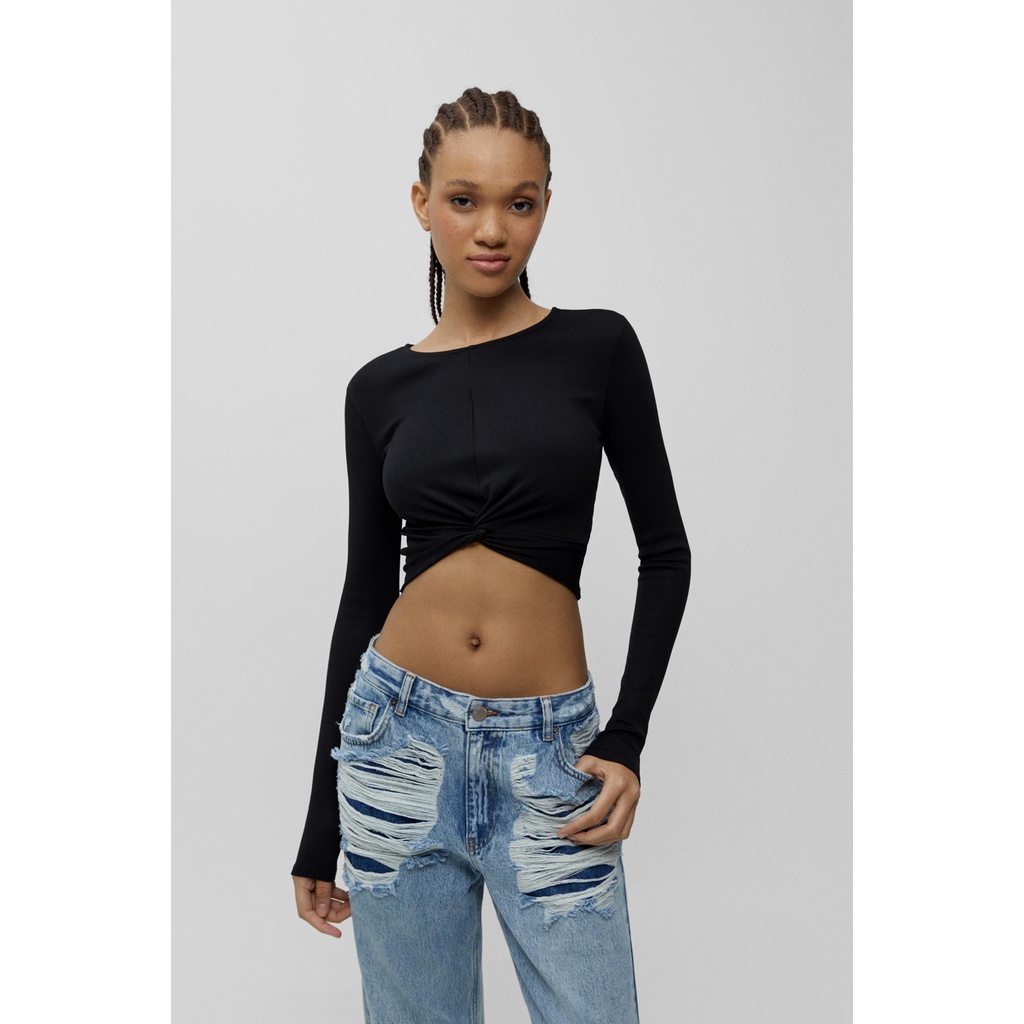 Áo croptop Pull&bear chính hãng