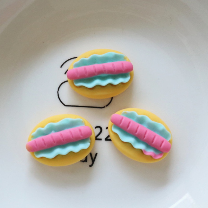 Bộ 10 Miếng Dán Trang Trí Điện Thoại / Tủ Lạnh Hình Bánh Pizza / Trái Cây Dễ Thương Diy