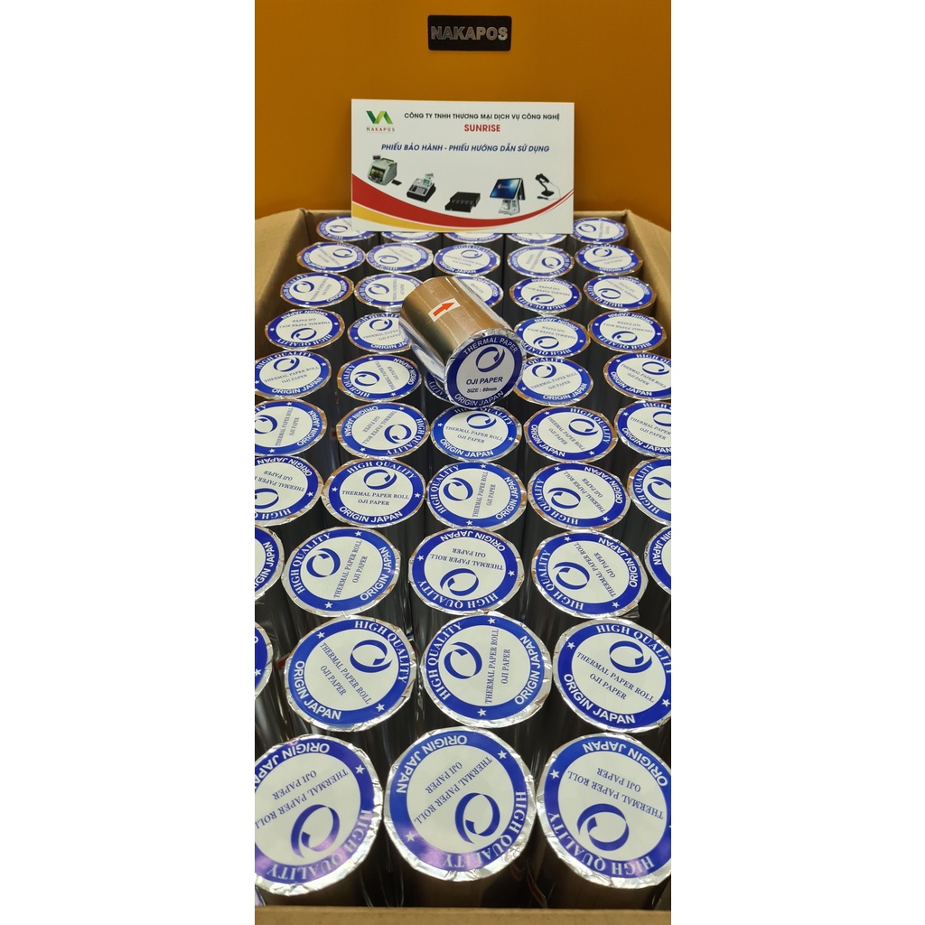 GIẤY IN BILL K57x45 K58x45 Giấy in nhiệt 58m K57mm phi 45