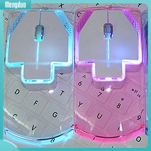 Chuột Không Dây Trong Suốt Siêu Mỏng 2.4Ghz Cho Máy Tính