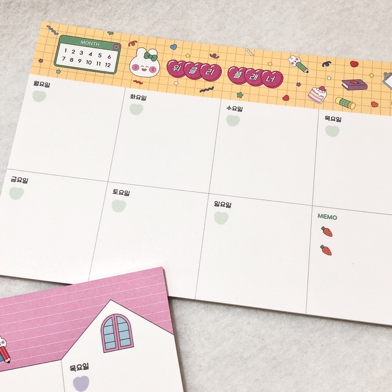 DAISO HÀN TẬP GIẤY GHI CHÚ  KẾ HOẠCH THEO TUẦN WEEKLY PLANNER