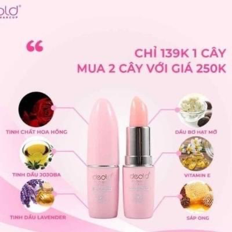 Son Dưỡng Môi Deold Làm Giảm Thâm Môi Và Làm Hồng Nhủ Hoa