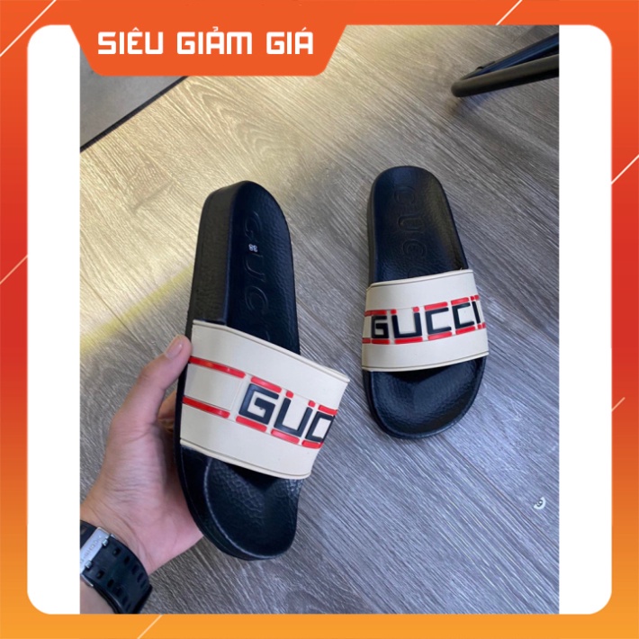 Dép Thời Trang Quai Ngang Nam Cao Cấp GUCCI Bản Đế Super Free Ship