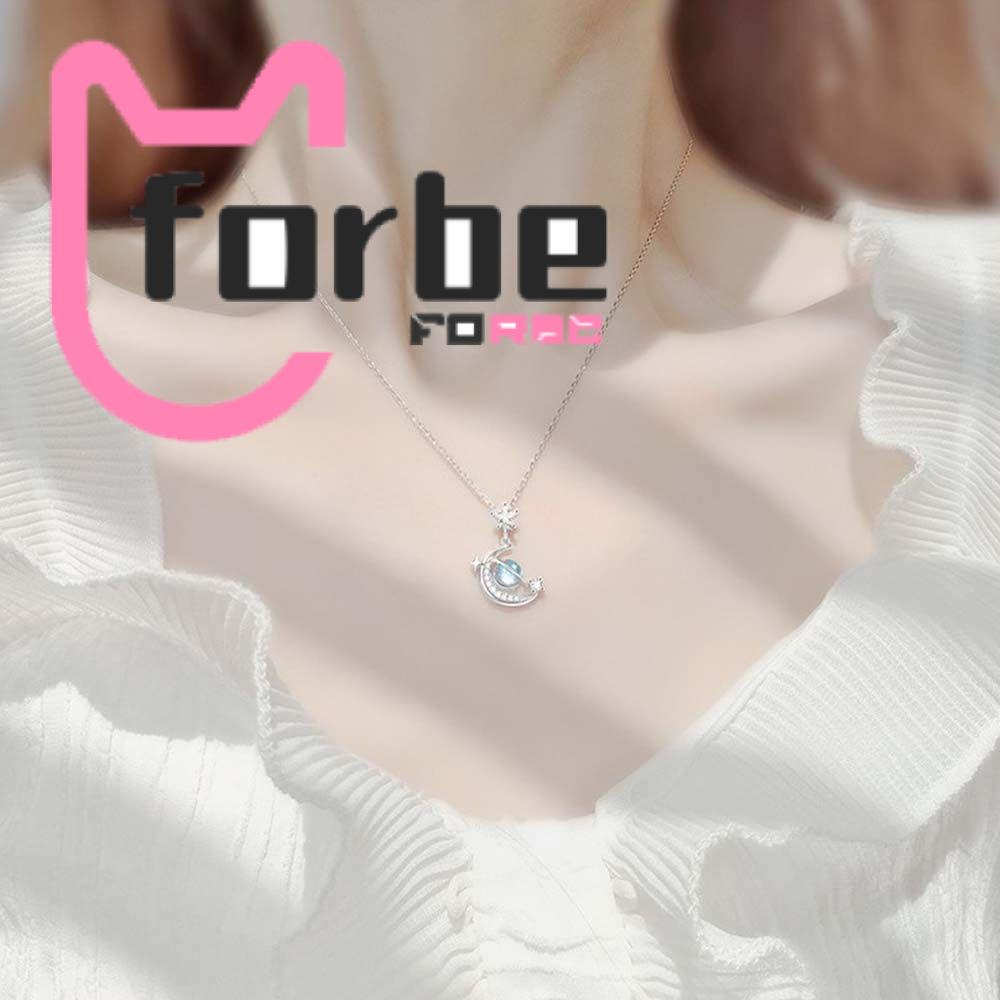 Vòng cổ Mặt Hình Hành Tinh Đính Đá Zircon Sang Trọng Cho Nữ