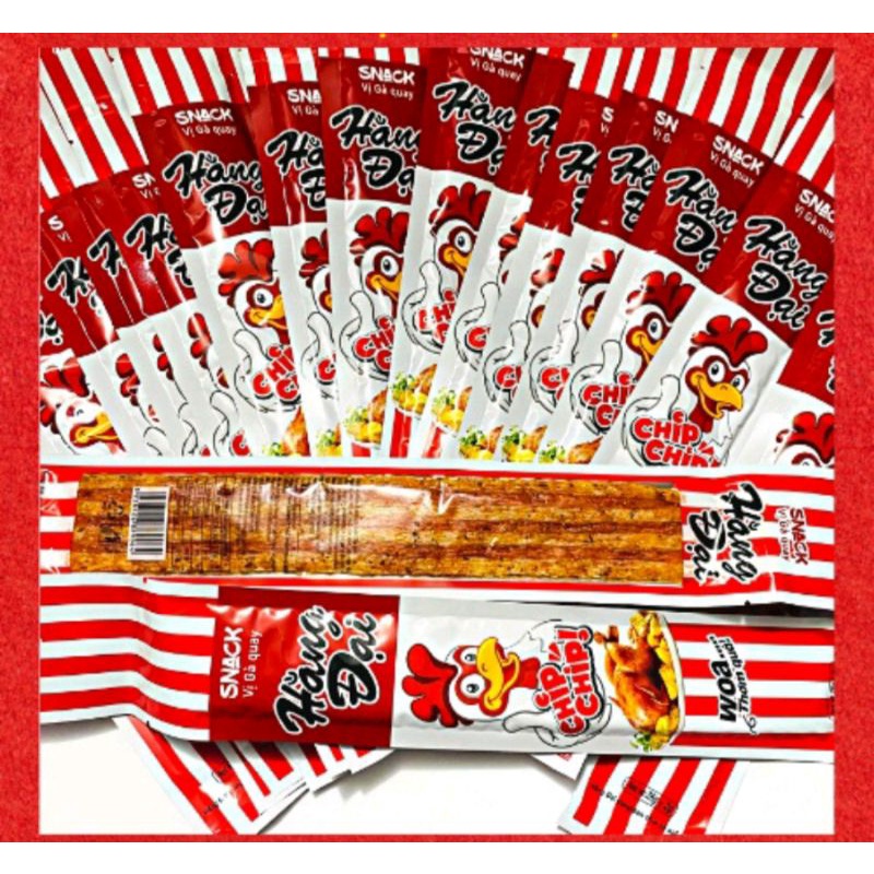 1 bịch 30gói Snack Bim Bim gà quay chíp chíp Hằng Đại