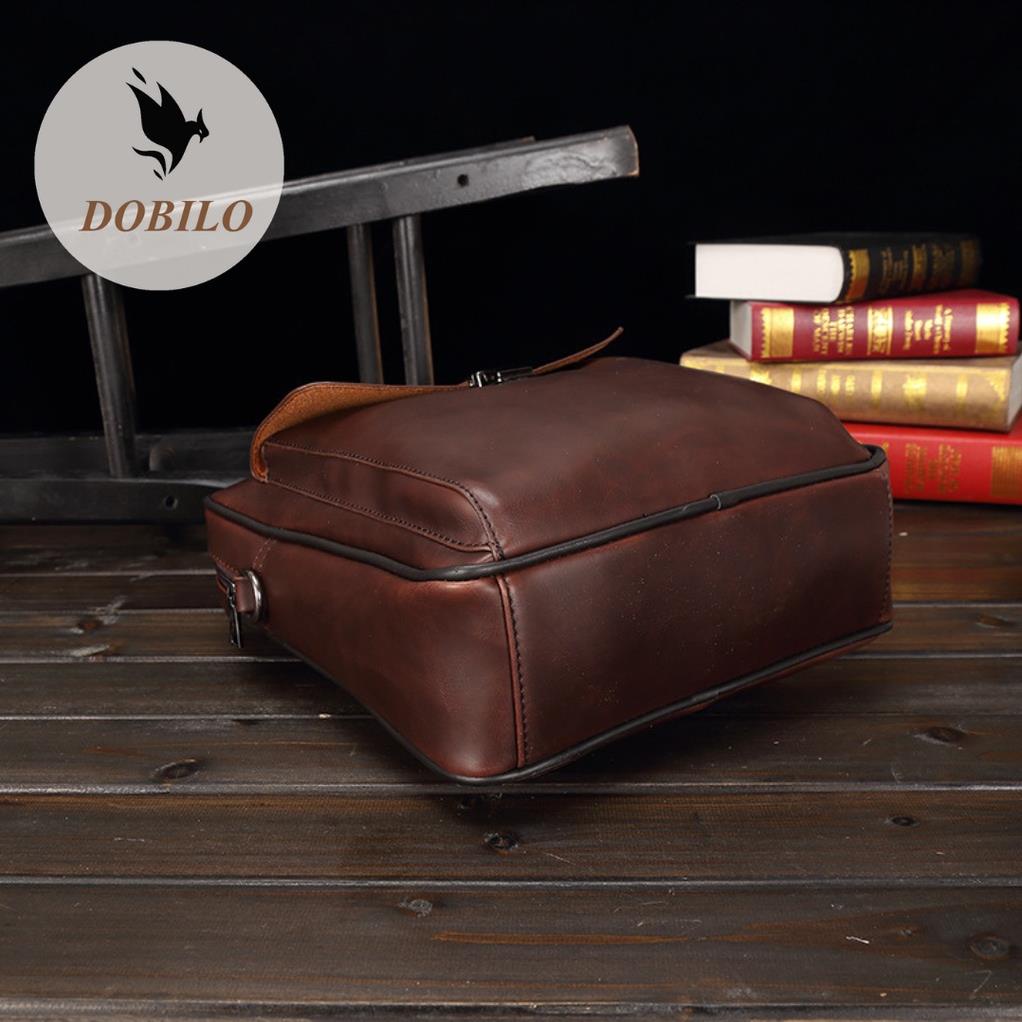 Túi Đeo Chéo Da Nam Nữ Thời Trang DOBILO - Da Pu Chống Nước BG48