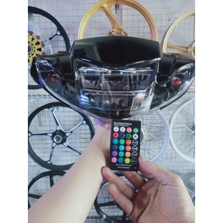 Đầu đèn 2 tầng lắp sirius 50-110cc tặng kèm demi remot