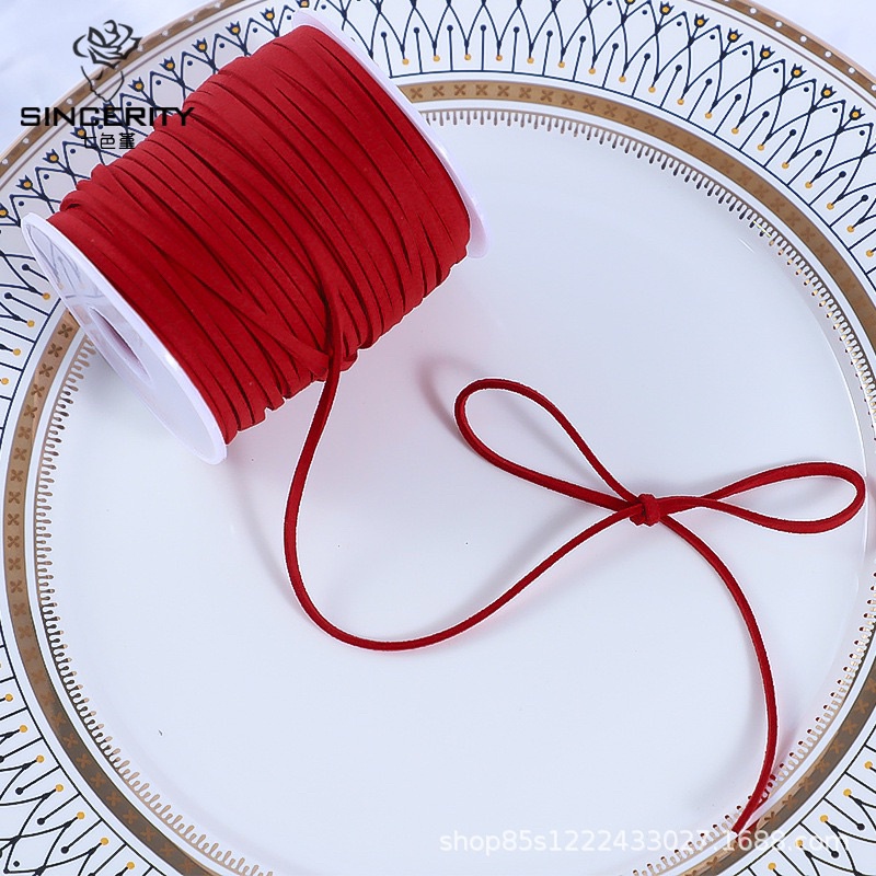 Cuộn Dây Nhung, Da Lộn 3mmx45M, Buộc Hoa, Làm Đồ HandMade, Làm Choker,...