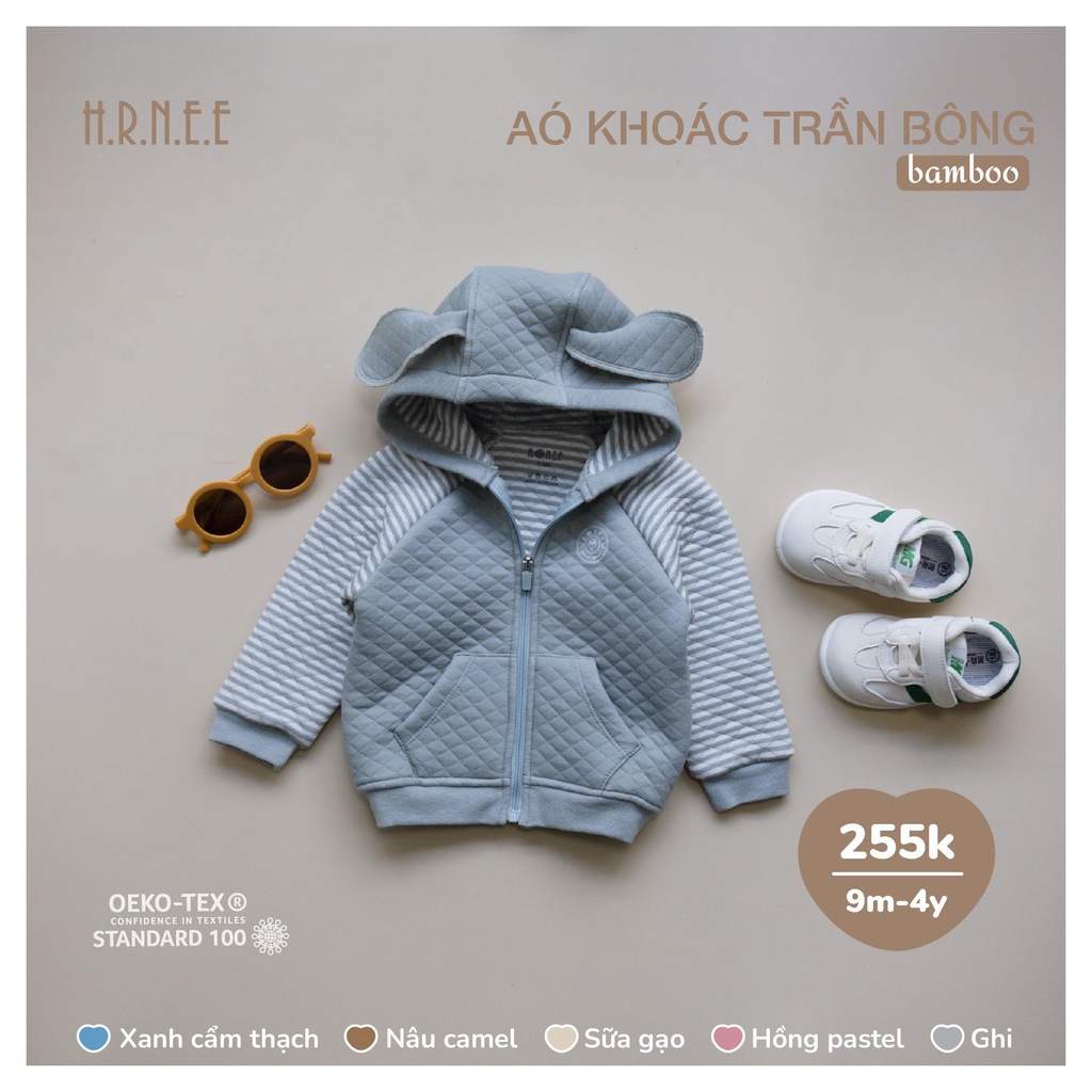 Áo khoác trần bông H.R.N.E.E