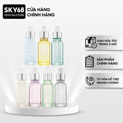 Tinh Chất Cấp Ẩm, Dưỡng Trắng, Chống Lão Hóa, Làm Dịu Da Giúp Da Mịn Màng 9 wishes Ampule Serum 25ml