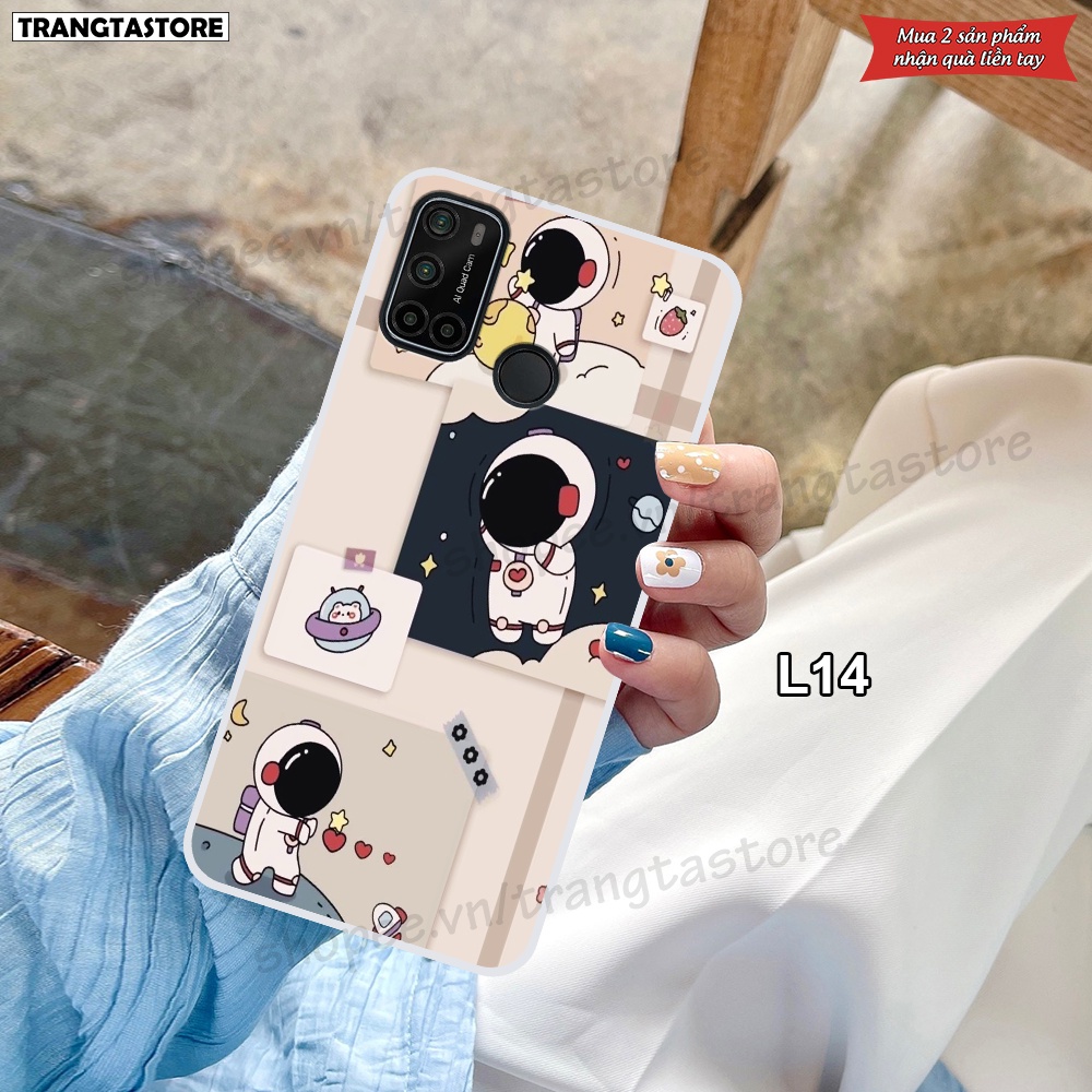 Ốp dẻo trong Vsmart Joy 4 - Star 5 - Live 4 in hình vũ trụ, phi hành gia, spaceX