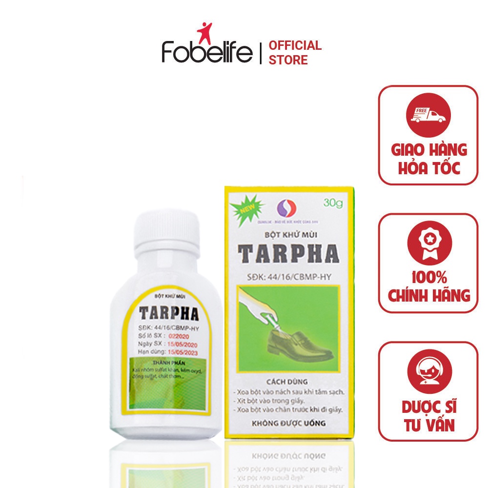 Bột Taphar Fobelife Khử Mùi Đa Năng Đồ Dùng Cá Nhân Có Thể Dùng Trên Cơ Thể - Hộp 30g