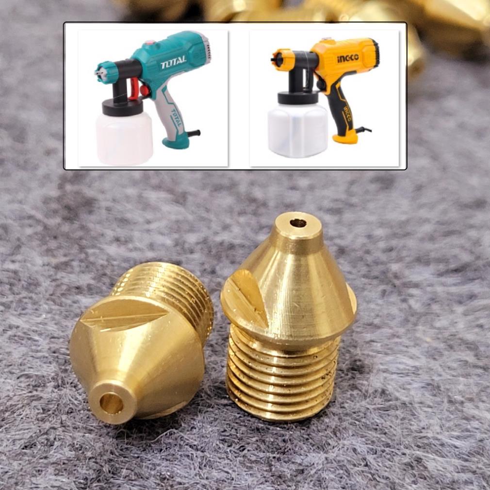 Đầu Béc Thau Lỗ 1.5mm - 1.8mm Linh Kiện Máy Phun Sơn INGCO SPG3508 TOTAL TT3506