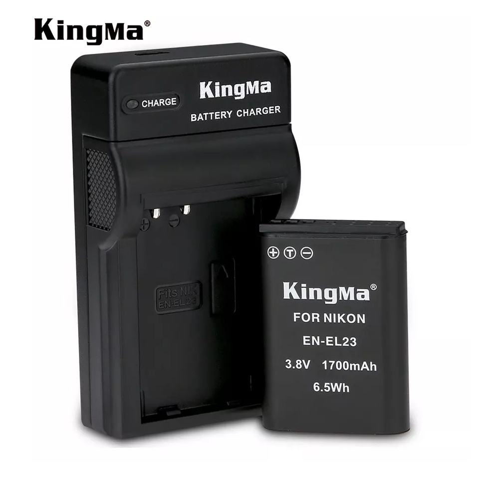 Nikon EN-EL23 | Pin và Sạc máy ảnh KINGMA Nikon EL23 cho Nikon Coolpix B700 P600 P610 P900 S810 Nikon MH-67 MH-67P