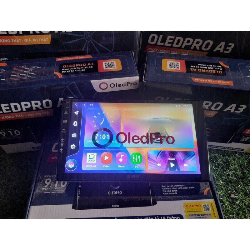 Màn Hình Android OLED PRO A3 theo xe Ford Transit 2011 - 2022, 9 inch và 10 inch kèm dưỡng và jack zin