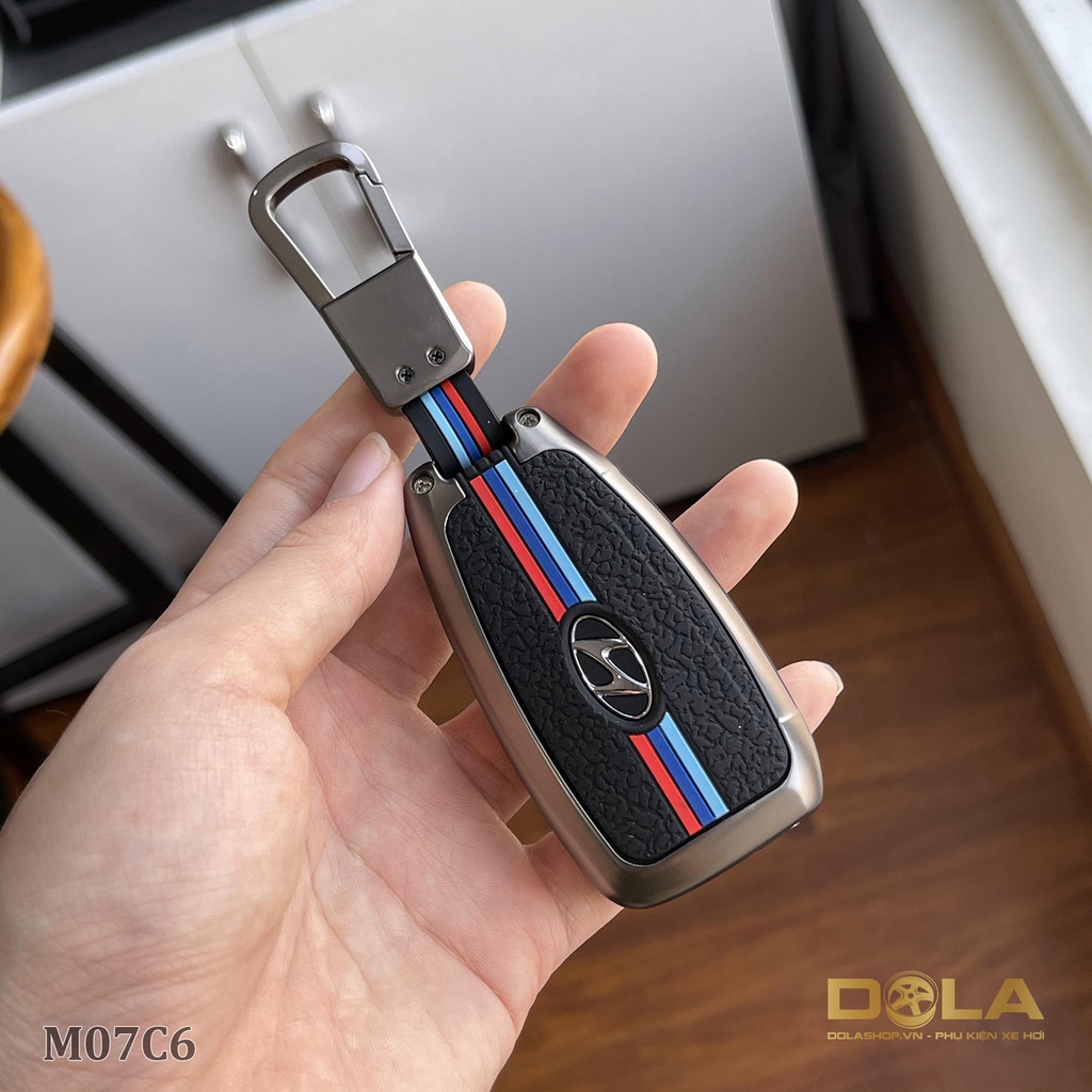 Vỏ ốp khoá xe hơi - Bọc chìa remote ô tô Hyundai Accent MT Bản Thiếu Chìa Gập 2018- pk.6