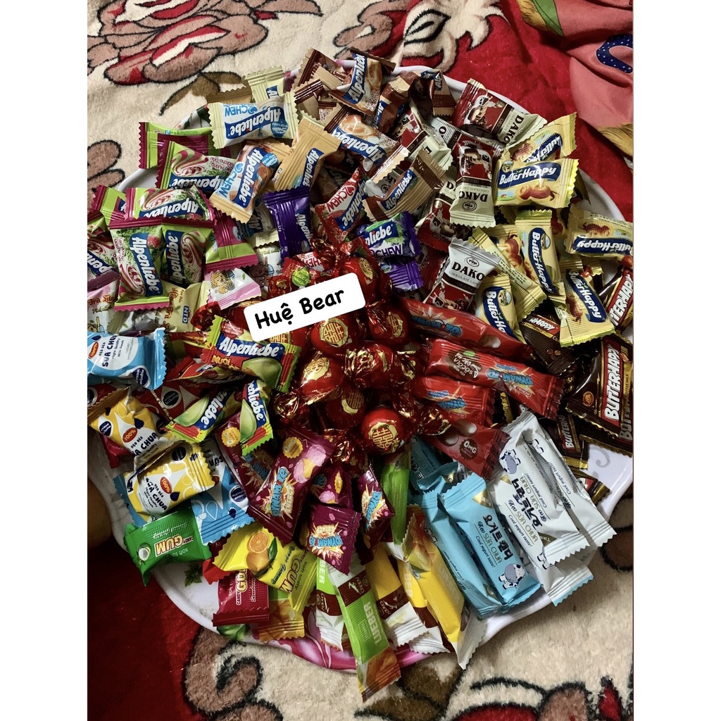 1kg kẹo tết mix nhiều vị như hình