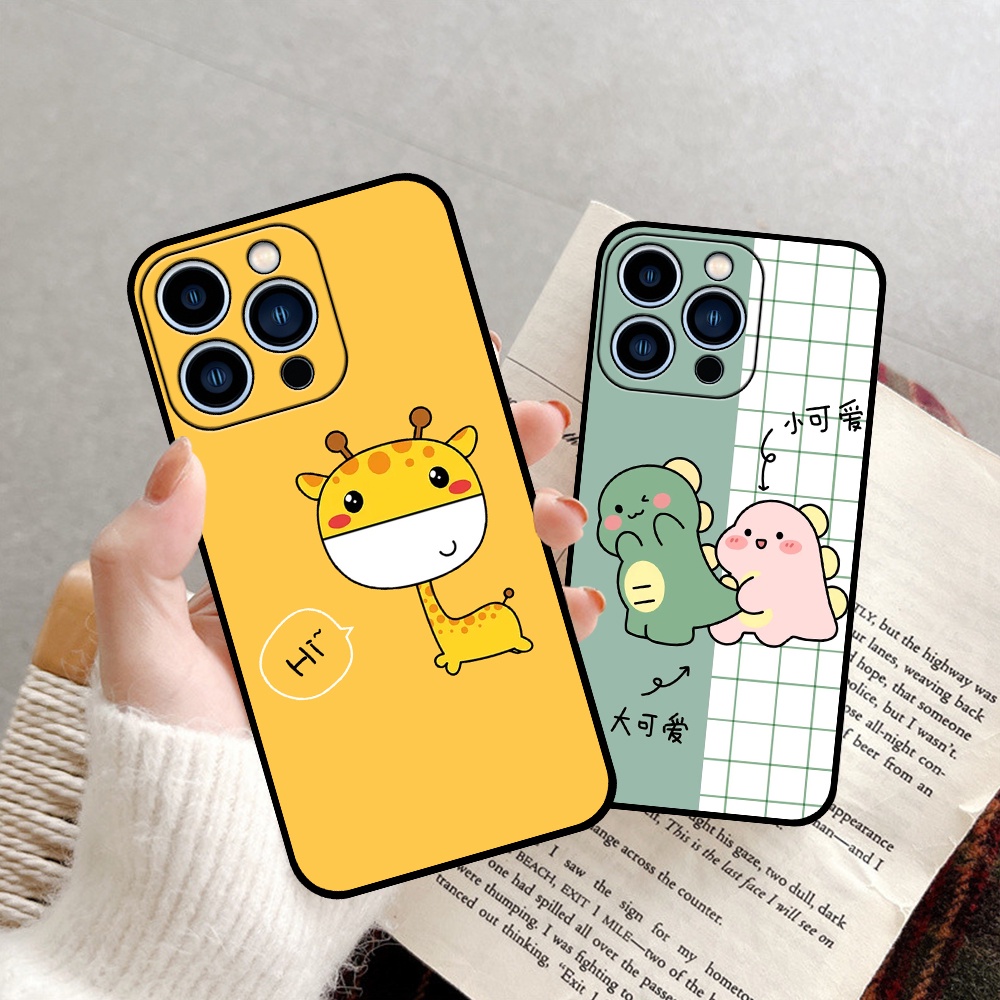 Ốp iphone 13 13 Pro 13 Pro Max 13 Mini in hình quả bơ, hươu, khủng long siêu dễ thương