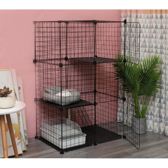 Lưới sắt ghép chuồng mèo, chuồng chó, chuồng thỏ-Tặng kèm chốt gắn