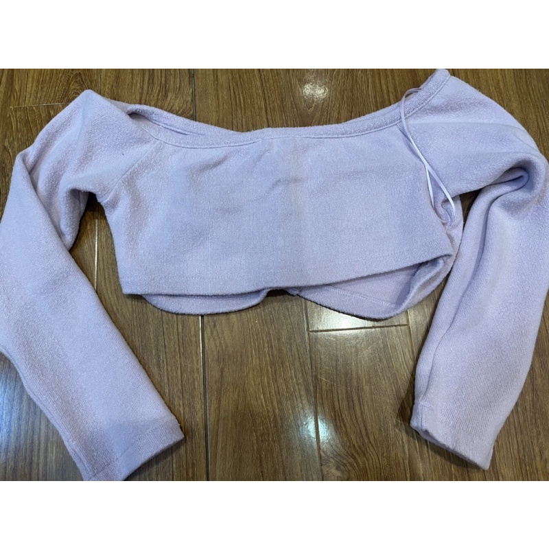 Áo croptop ZARA tím