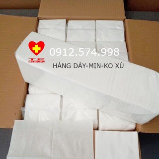 Giấy lau thẩm mỹ, spa 200 tờ/ cây loại dày, mịn, không xù