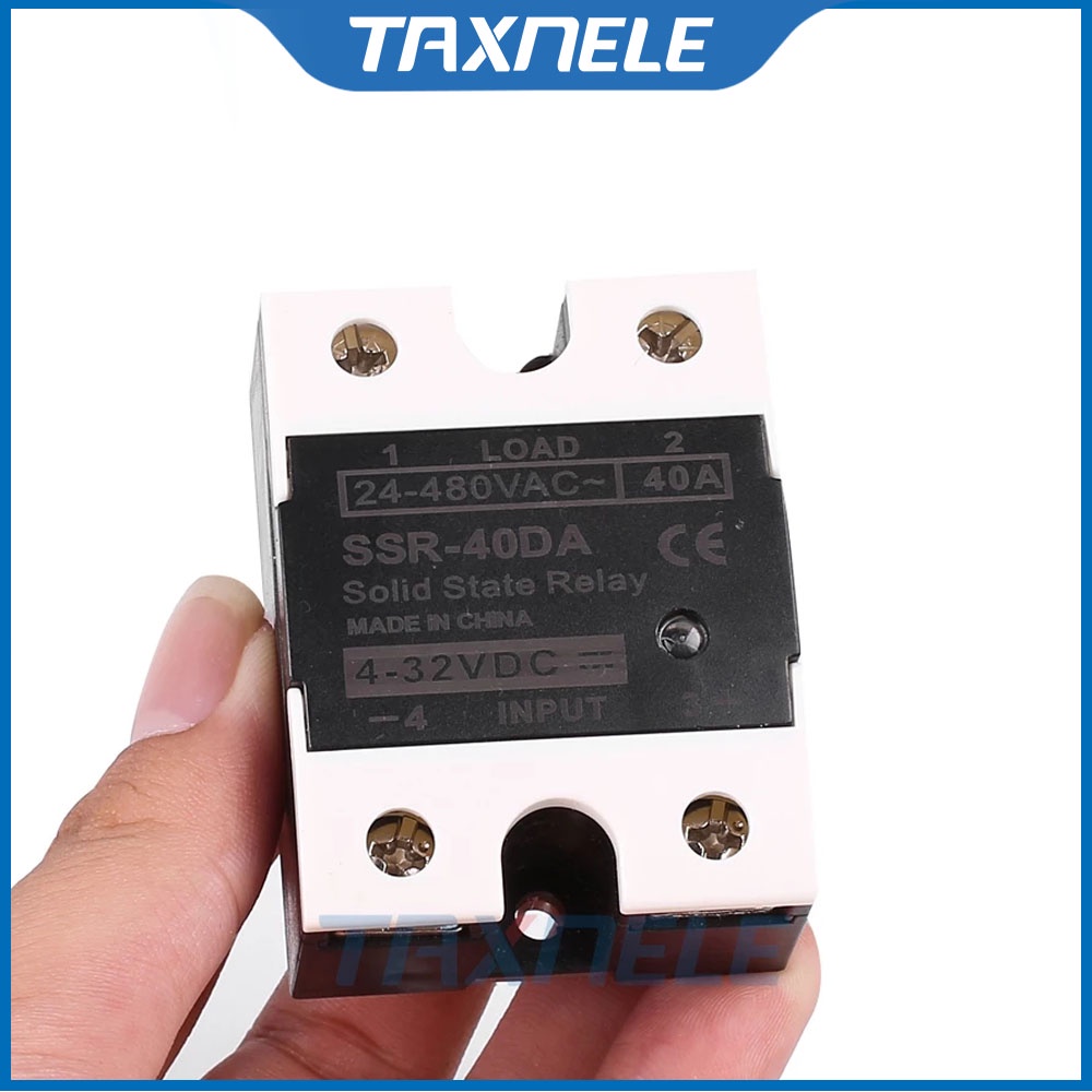 Rơ Le Trạng Thái Rắn Đầu Vào Dc Sang AC ssr 40DA ssr 25DA 10DA Đầu Vào 4-32VDC Đầu Vào 24-480VAC