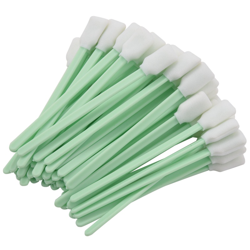 Set 100 Tăm Bông Lau Chùi Vệ Sinh Máy In Roland Epson Mimaki Mutoh