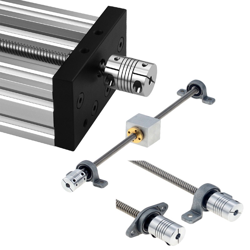 D19L25 5x8mm Nhôm CNC ghép trục ghép động cơ 5mm đến 8mm Khớp nối linh hoạt OD 19x25mm Dropshipping 3/4/5/6/6.35/7/8/10mm
