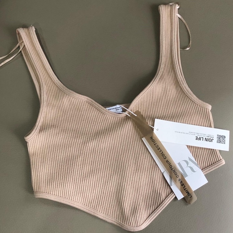 Pass/thanh lý Áo croptop ZARA AUTH newtag