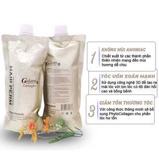 Cặp thuốc uốn ép Galamy Collagen 300ml x2