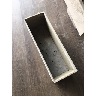 Chậu trồng cây trồng hoa ban công Dài 60xR20xC20cm hình chữ nhật, chậu trồng cây cảnh đẹp bằng đá ong xám tự nhiên