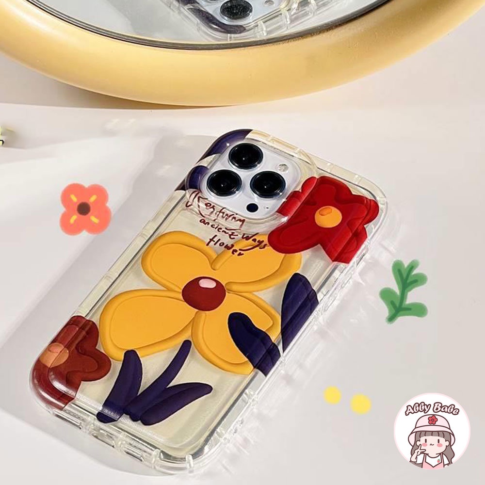 Ốp Điện Thoại TPU Mềm Chống Mồ Hôi Họa Tiết Hoa Cho IPhone 14 Pro Max 11 13 12 11 Pro Max X XS XR