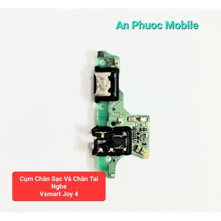Cụm chân sạc và chân tai nghe Điên thoại Vsmart Joy 4 hàng Zin tháo máy