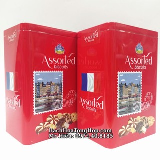 [Hỏa Tốc] Bánh Assorted Biscuits hộp sắt 255g