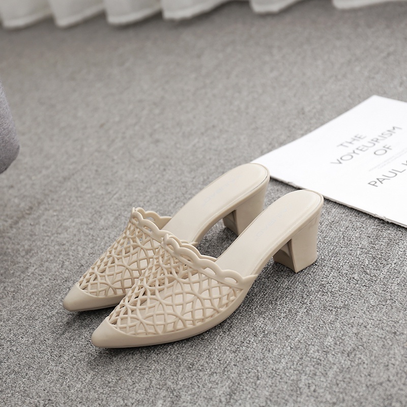 Dép Cao Gót Mũi Nhọn Thời Trang Mùa Hè Dành Cho Nữ