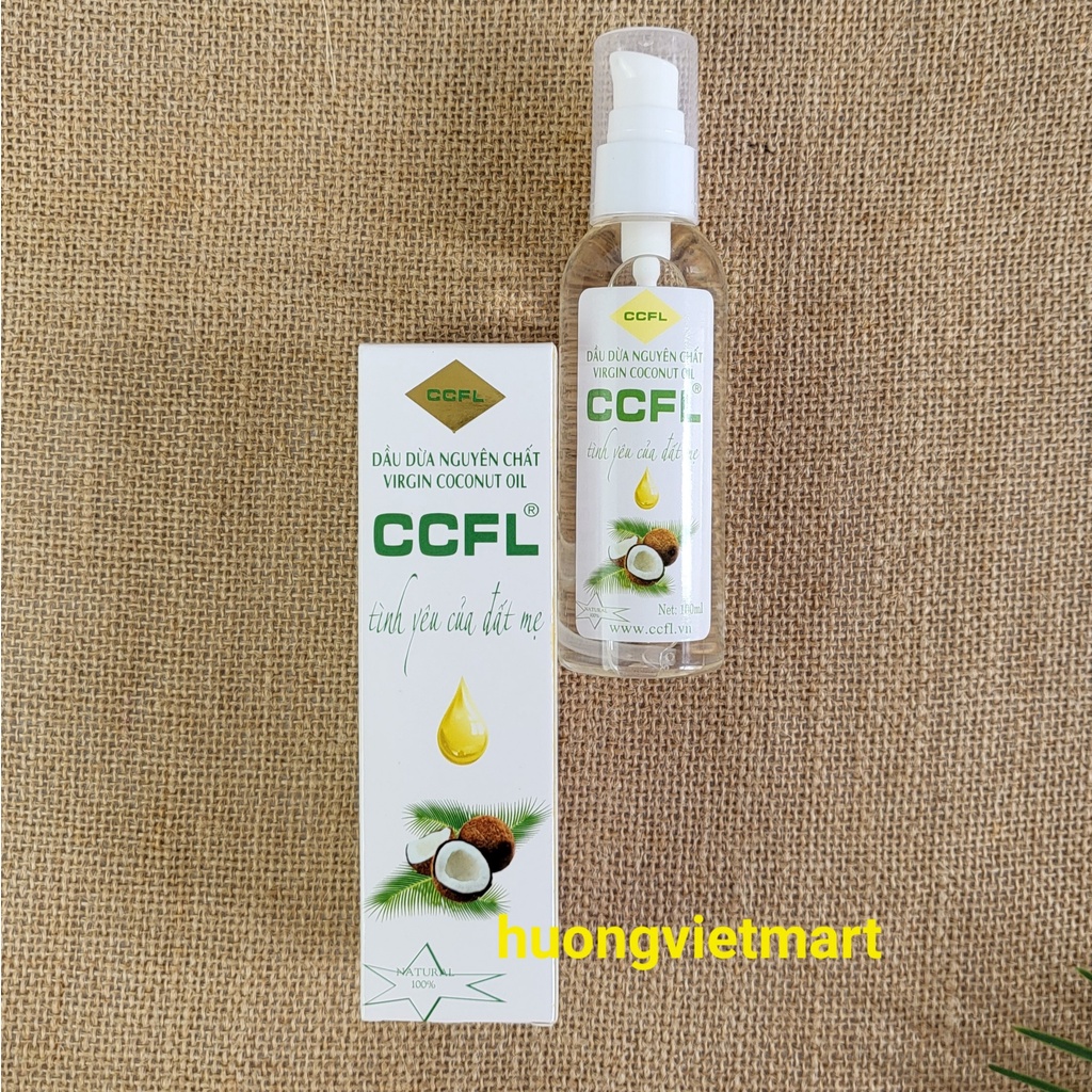 Dầu dừa nguyên chất Bến Tre dưỡng ẩm da 100ml, ủ tóc, tẩy trang, dầu dừa truyền thống, chính gốc Bến Tre
