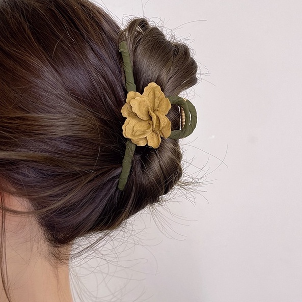 Kẹp Tóc Hình Hoa Phong Cách Retro Tinh Tế Cho Nữ