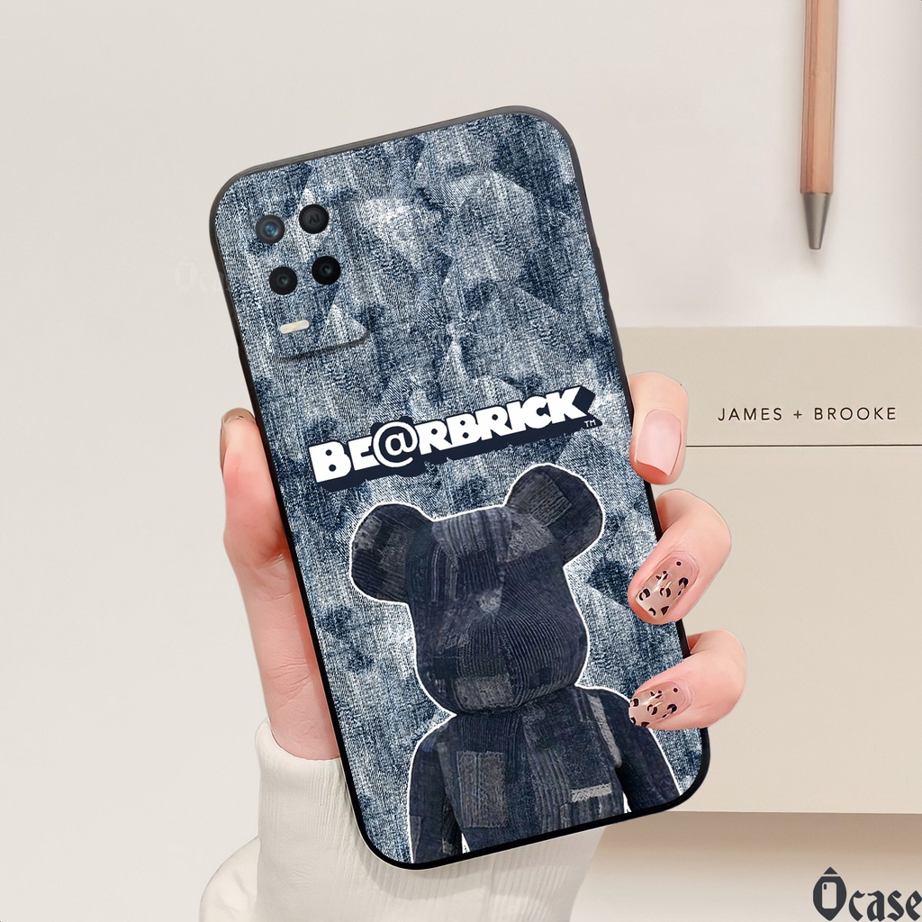 Ốp lưng Realme Realme 8 5G / V13 5G / Q3i 5G / Q3 5G / Narzo 30 5G / 8S / Oppo K9x in hình gấu  cạnh vi