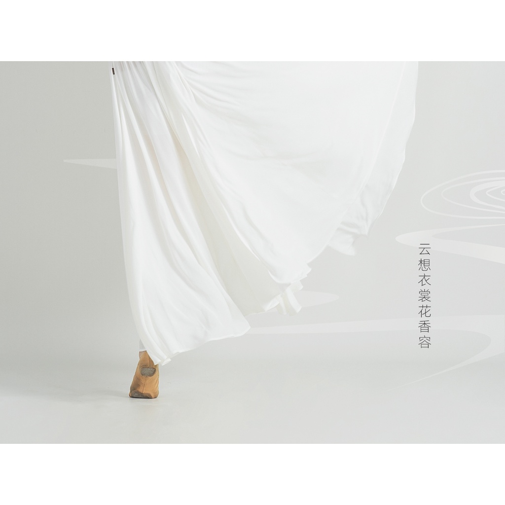 Chân Váy Khiêu Vũ Dáng Dài Xoay 720 Độ Màu Neon Phong Cách Trung Hoa Cổ Điển 0759