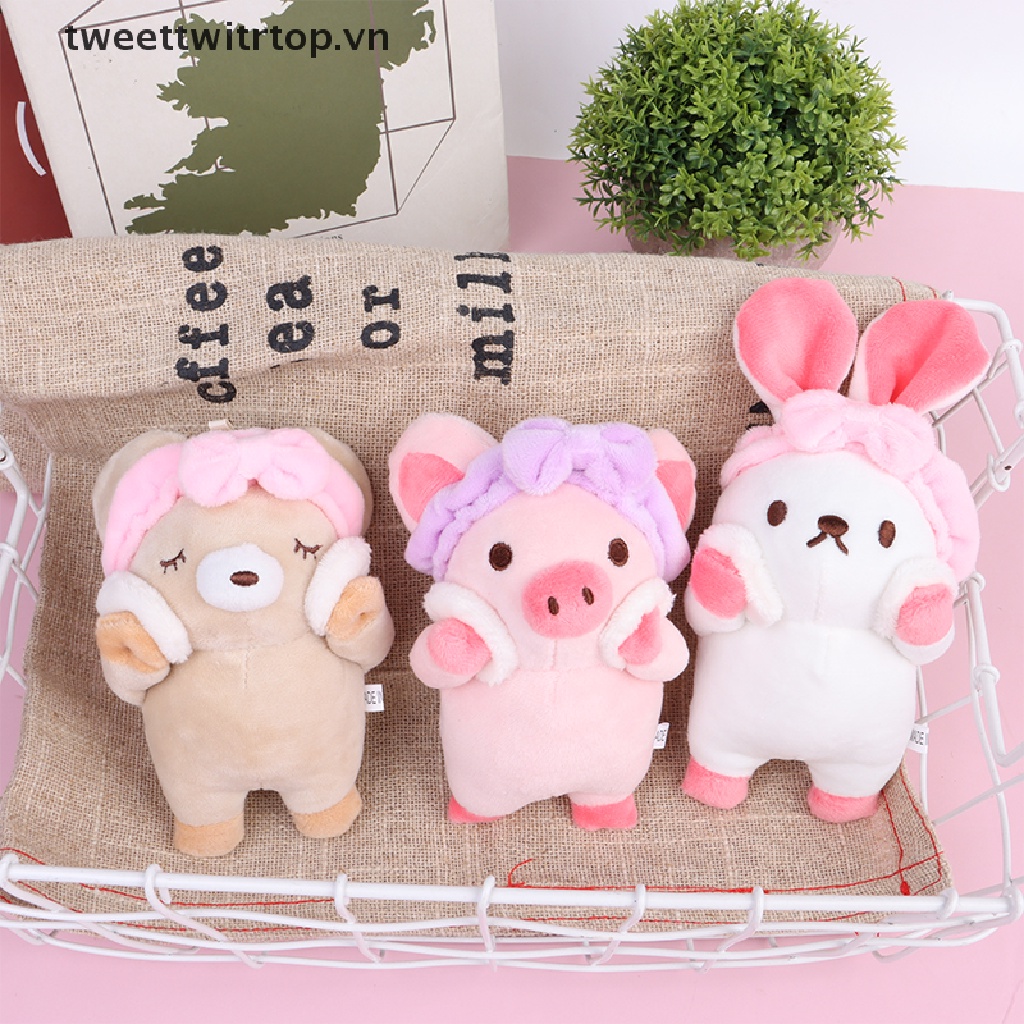 Đồ chơi nhồi bông Mềm Mại Treo Móc Khóa Tạo Hình Động Vật Dễ Thương