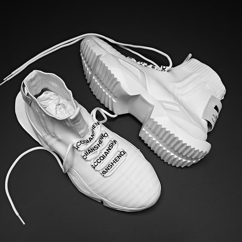 Giày Thể Thao Cổ Cao Phối Lưới Thoáng Khí Thời Trang Cho Nam Size 39-47 2022