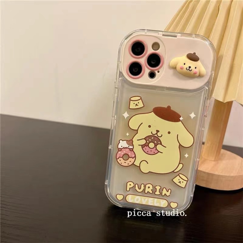 Ốp Điện Thoại Gắn Gương Hình Kuromi / Melody Tím / Hồng Cho iPhone 14 Pro Max 14 Plus 14 Pro 13 Pro Max 12 Pro Max 11 X XsMax Xr