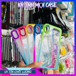 Ốp lưng trong suốt viền dẻo bảy màu dành cho iPhone Xsmax