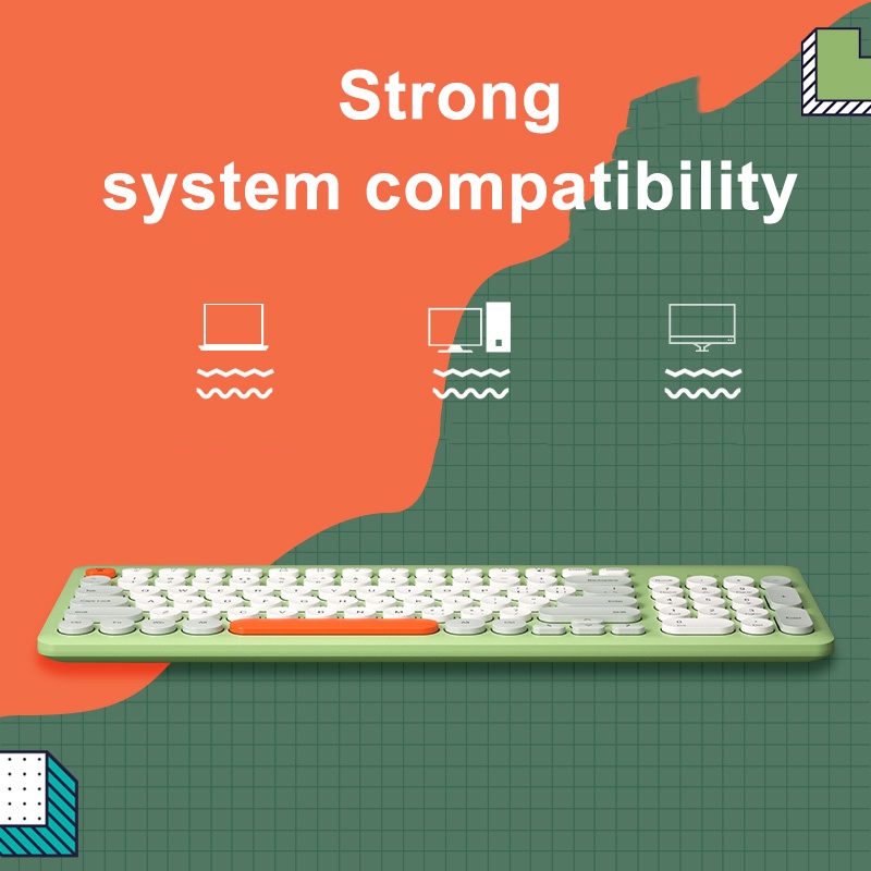 Bàn Phím Không Dây 2.4G 95 Phím Nhiều Màu Sắc Dùng Để Chơi Game