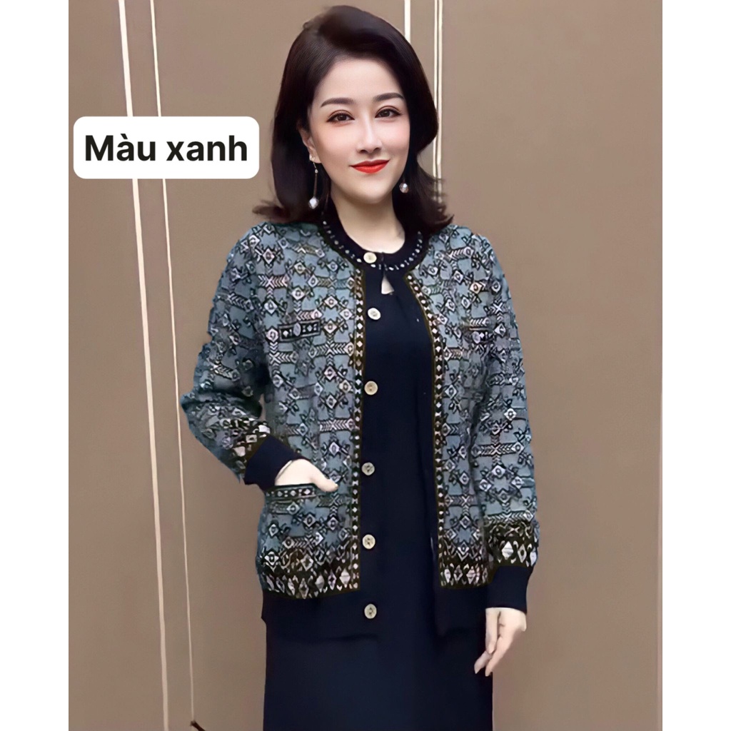 Áo khoác  nữ trung niên chất Xleo, Áo khoác tặng mẹ, tặng bà