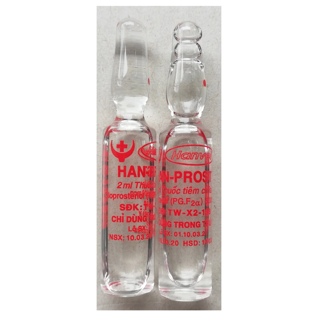 5 ống HAN-PROST 2ml  Sản phẩm cao cấp chuyên dùng cho gia súc, chó mèo đẻ theo yêu cầu