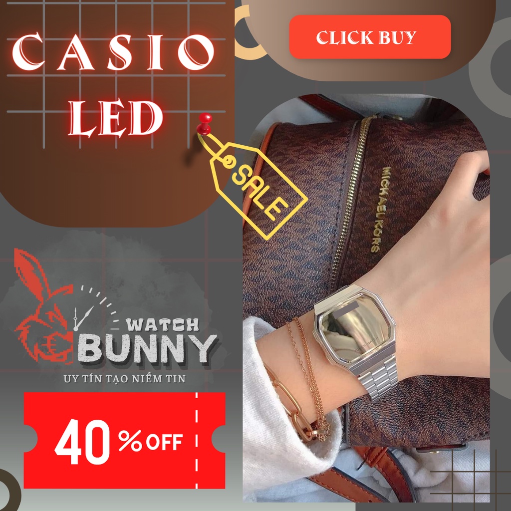 Đồng hồ LED unisex kháng nước (Fullbox)