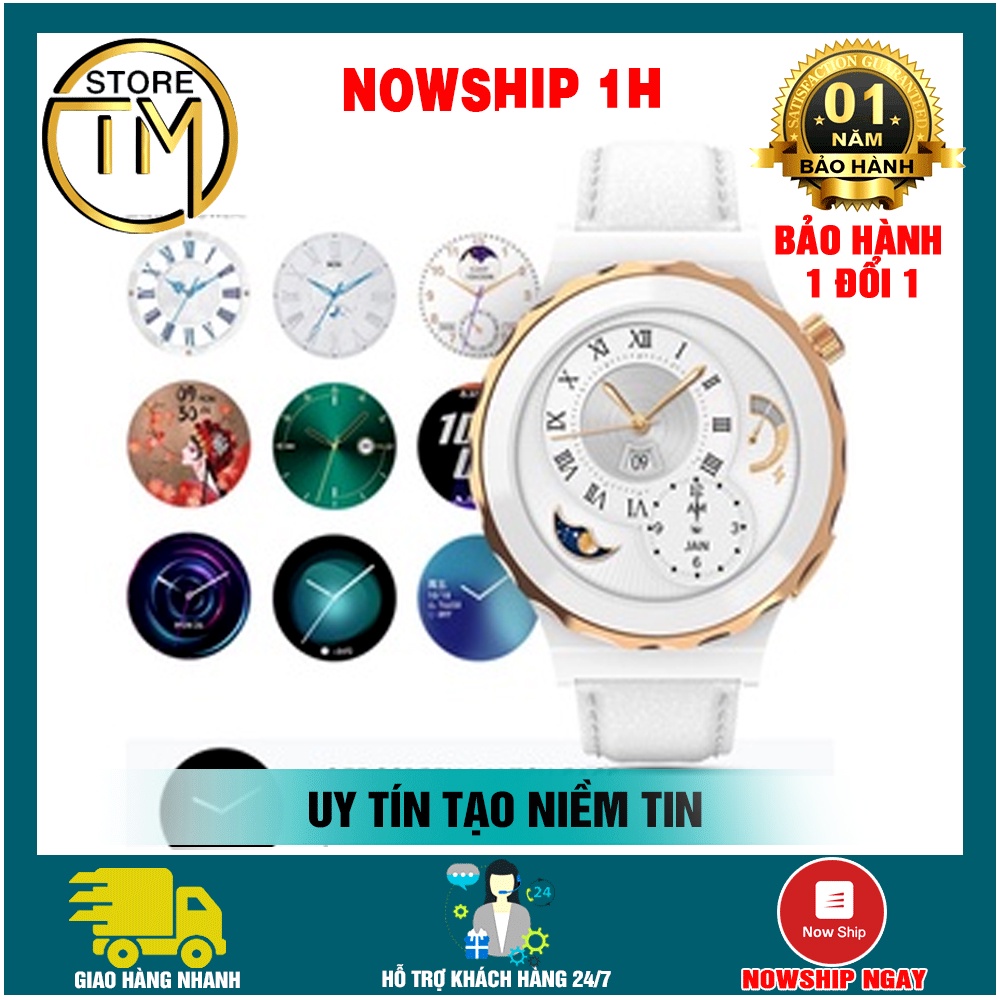 Đồng Hồ Thông Minh 2022 HW3 mini Hỗ Trợ Giọng Nói NFC Siri Bluetooth Sạc Không Dây Theo Dõi Sức Khỏe - BẢO HÀNH 6 THÁNG